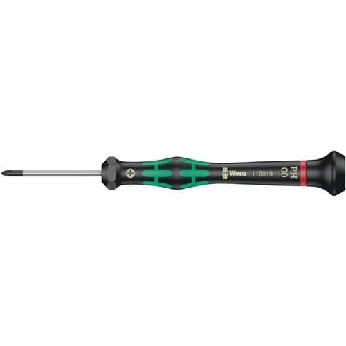WERA Elektronik-Feinmechanik-Schraubendreher 2050 PH 00 Klingen-L.40mm WERA
