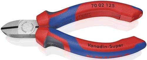 KNIPEX Seitenschneider L.125mm Kopf pol.Comfort-Griff max.1,5mm KNIPEX