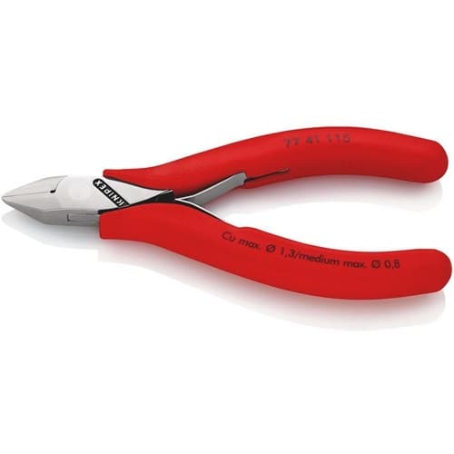 KNIPEX Elektronik-Seitenschneider L.115mm Form 2 Facette nein Ku.-Überzug
