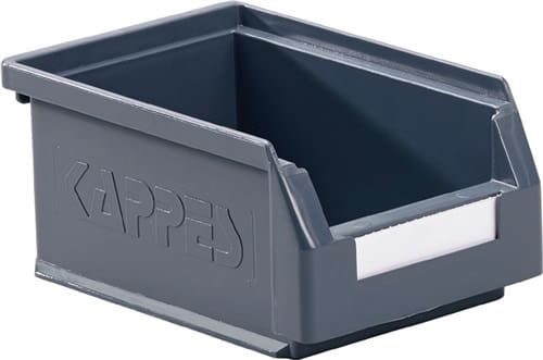 RASTERPLAN Sichtlagerkasten L160xB105xH75mm PE grau RASTERPLAN