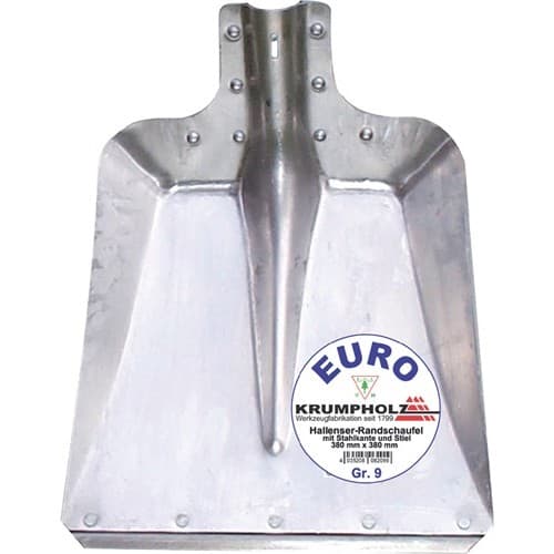 KRUMPHOLZ Hallenser Randschaufel FAVORIT Gr.9 380x380mm Aluminiumblech KRUMPHOLZ