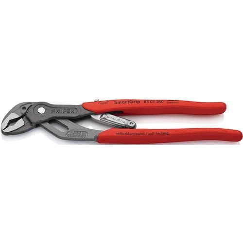 KNIPEX Wasserpumpenzange SmartGrip® L.250mm Spann-W.10-36mm grau atram.pol.Ku.-Überzug