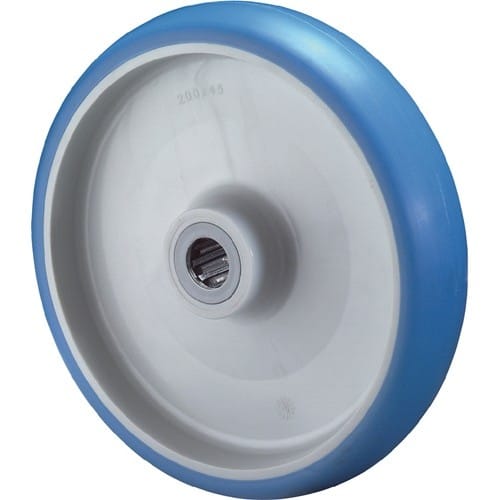 BS ROLLEN Ersatzrad D.100mm Trgf.110kg Polyurethan,blau Achs-D.12mm Nabenl.40mm BS ROLLEN