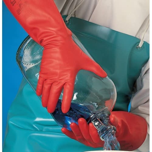 ANSELL Chemiehandschuh AlphaTec Sol-Vex 37-900 Gr.8 rot EN 388,EN 374,ISO 9001