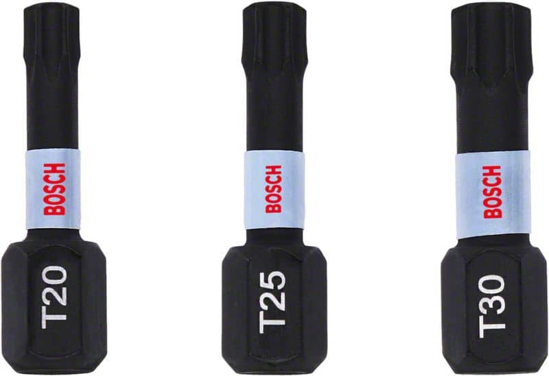 BOSCH Impact Control T Insert Bits, 3 Stk.