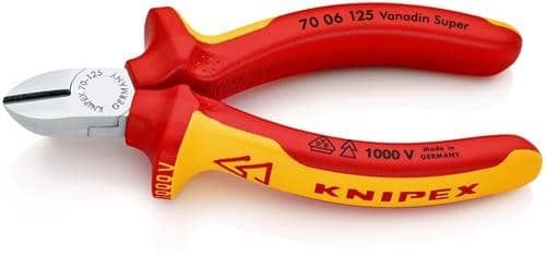 KNIPEX Seitenschneider L.125mm VDE Mehrkomp.-Hüllen KNIPEX