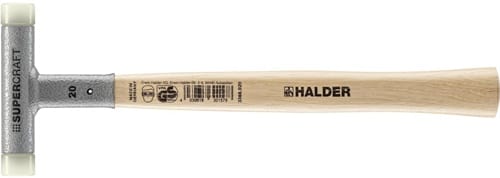HALDER Schonhammer SUPERCRAFT L.300mm Kopf-D.20mm Hickory rückschlagfrei