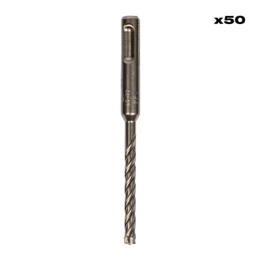 MILWAUKEE 6 x 115 mm, SDS-Plus 4-Schneiden Hammerbohrer MX4 SDS-Plus 50er Pack