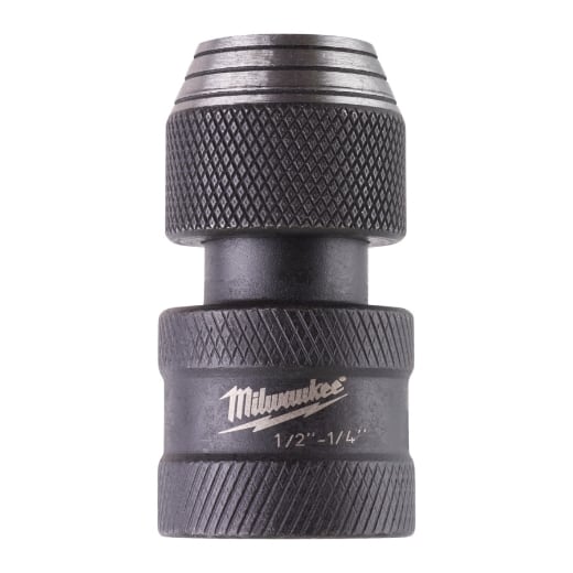 MILWAUKEE 1/2" Vierkant auf 1/4" Sechskant Bitadapter SHOCKWAVE 50 mm