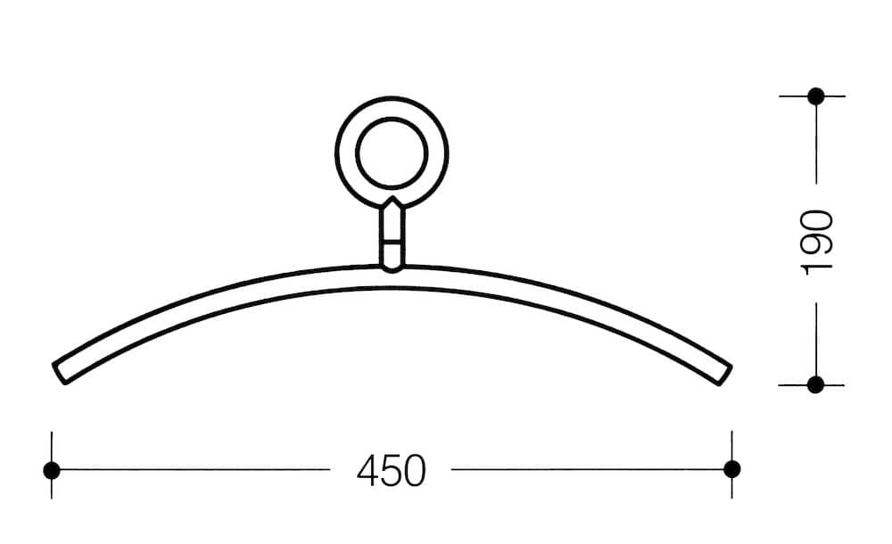 HEWI Kleiderbügel 570.2, Polyamid, 570.2 99
