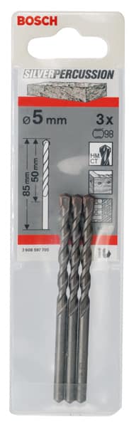 BOSCH Betonbohrer CYL-3, 5 x 50 x 85 mm, d 4,5 mm, 3er-Pack