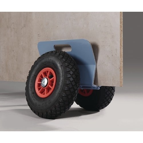 TECWERK Plattenroller Außen-L300xB298xH305mm mit Klemmbacken Bereifung Luft Trgf.250kg