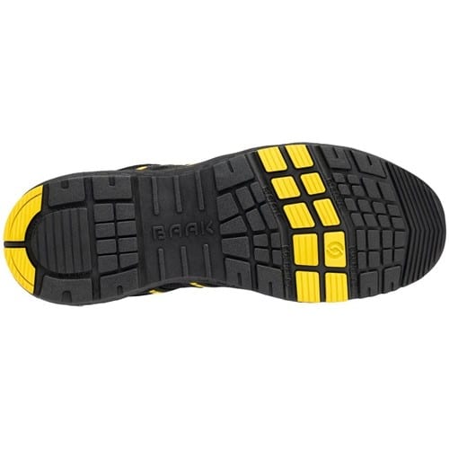 BAAK Sicherheitsstiefel Alexander Gr.42 W.11 schwarz/gelb S3S FO HRO LG SC SR ESD