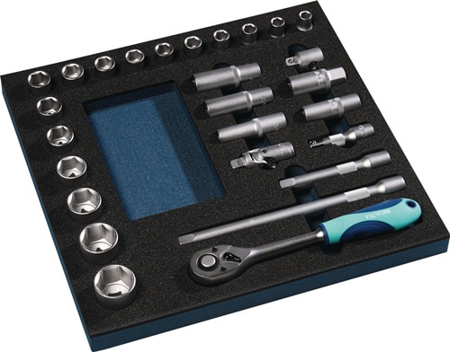 TECWERK Werkzeugmodul 27-tlg.2/3-Modul Steckschlü.TECWERK