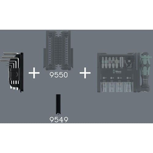 WERA Winkelschlüsselsatz Tool-Check Modular Hex-Plus 1 8-tlg.Hex-Plus WERA