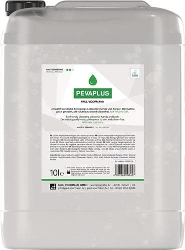 PAUL VOORMANN Handreinigung PEVAPLUS 10l silikonfrei,pH-neutral Kanister PAUL VOORMANN