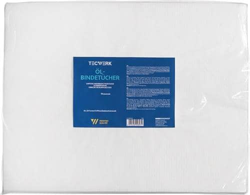 TECWERK Ölbindetücher L.40cm B.50cm S.0,5cm 10x20 Tü.Krt.TECWERK