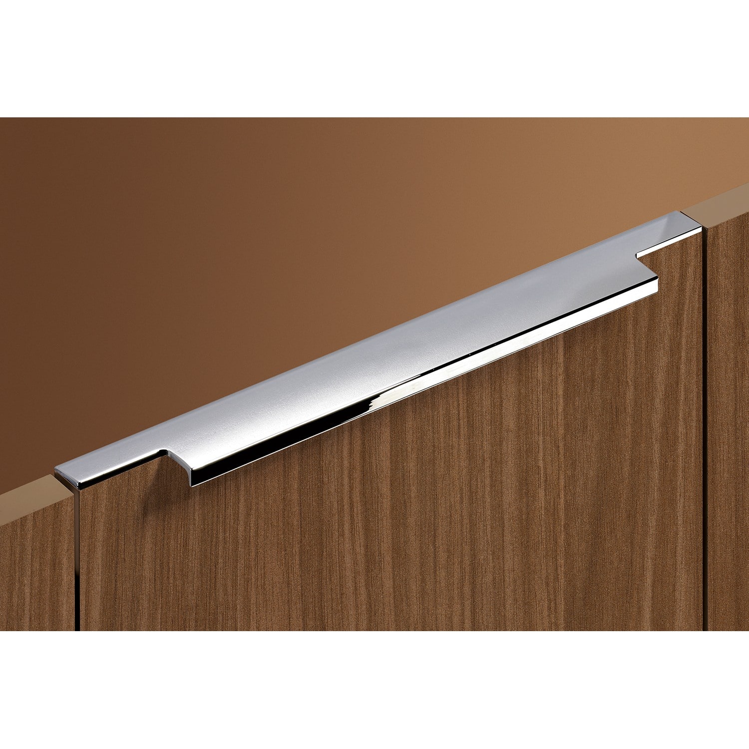 HETTICH Griffleiste Lamezia, L 395 mm, B 39 mm, Verchromt glanz, 9105803