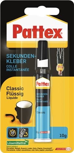PATTEX Sekundenkleber Classic 10g farblos Tube PATTEX