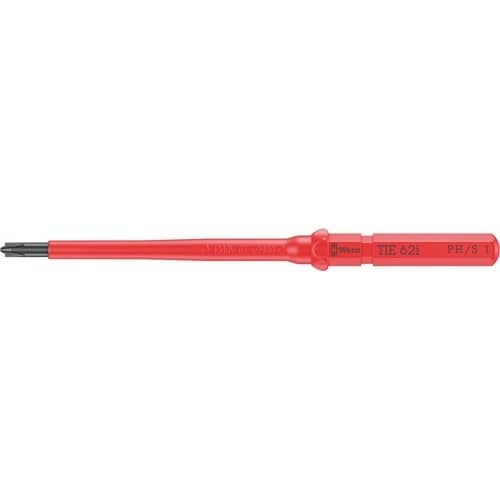 WERA Wechselklingen KK VDE 62 i PH/S TiE PH/S 1 L.157mm Black Point 6-kant-Antrieb9mm