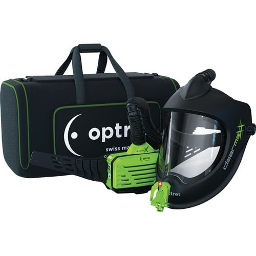 OPTREL Schleifhelm Clearmaxx u.a.Gebläseatemschutz E3000X Scheibe:PC OPTREL