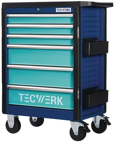 TECWERK Wkz.wagen PLUS 2.0 B760xT465xH1030mm 500kg 6 Schubl.96-tlg.Stahlbl.TECWERK