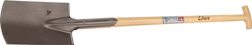 IDEAL Bauspaten LÖWE 285x185/180mm Gr.2 Gärtner Form m.Trittschutz u.Eschen-T-Stiel