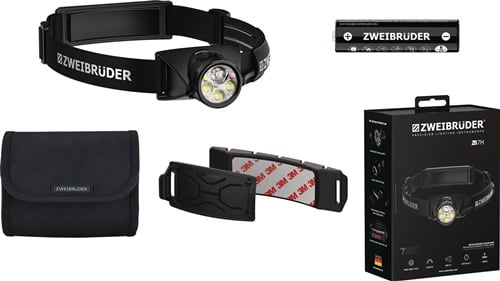 ZWEIBRÜDER LED-Stirnleuchte ZB7H 3,6V 5000 mAh Li-Ion 2000 mAh ZWEIBRÜDER