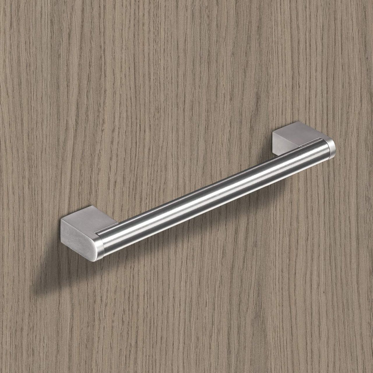 HETTICH Griff Brema, •–• 128, L 170 mm, B 14 mm, H 35 mm, Edelstahl Optik gebürstet, 9069890