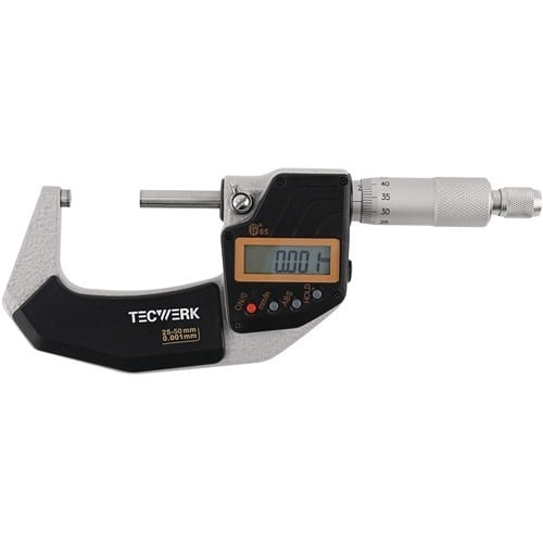 TECWERK Bügelmessschraube DIN 863/1 IP65 25-50mm dig.TECWERK