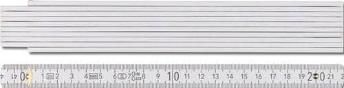 BMI Gliedermaßstab 9072 L.2m B.16mm mm/cm EG III Buche weiß BMI