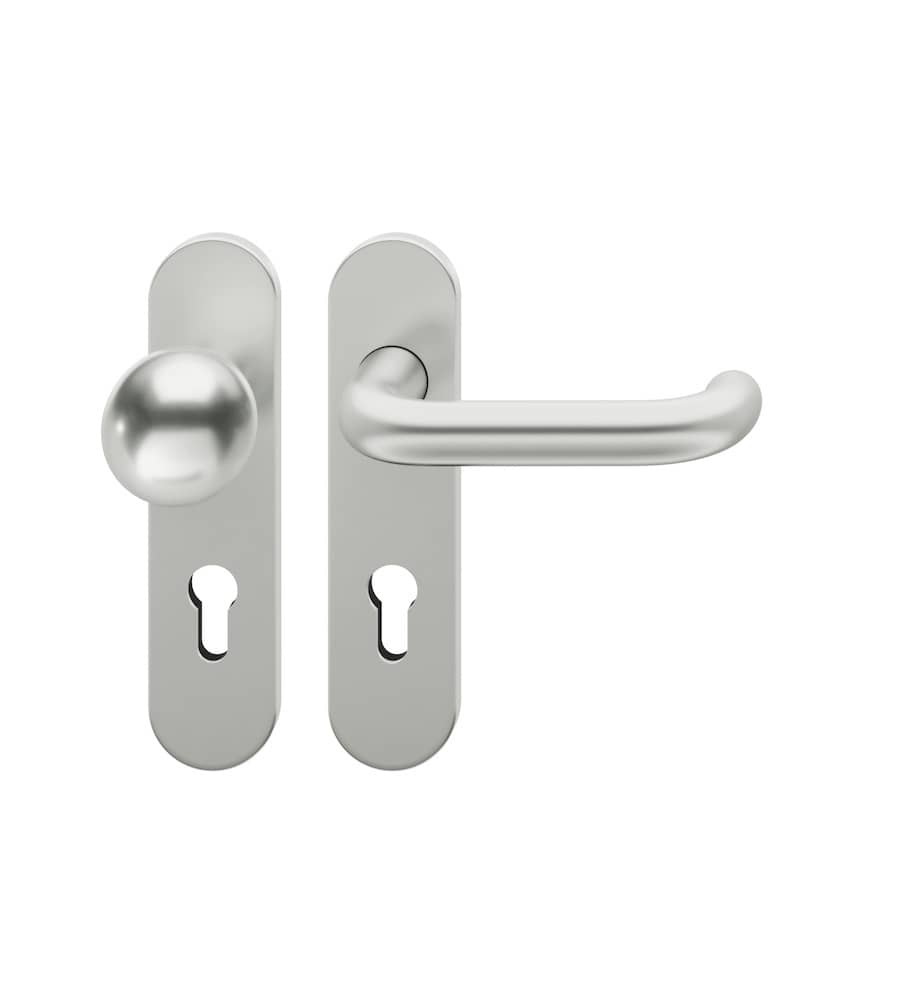 FSB Wechselgarnitur mit Kurzschild 72 1146, AGL3, Aluminium