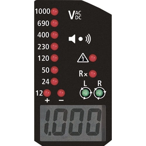 TECWERK Spannungs-/Durchgangsprüfer SP 100 6-1000/6-1500V AC/DC TECWERK