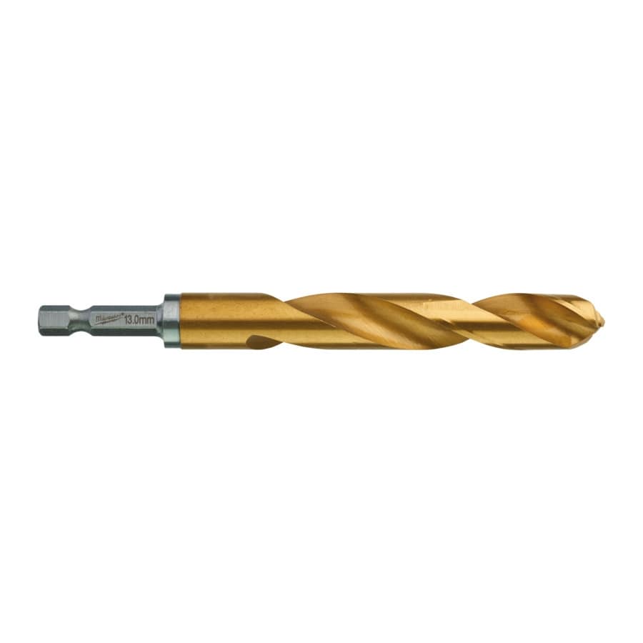 MILWAUKEE 13,0 x 130 mm SHOCKWAVE Metallbohrer HSS-G RED HEX Titan 1/4"