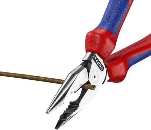 KNIPEX Spitzkombizange L.185mm pol.Comfort-Griff schwarz atram.KNIPEX