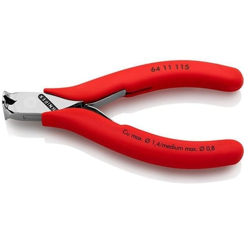 KNIPEX Elektronikvornschn.L.115mm Form 1 Facette nein spiegelpol.Ku.-Überzug KNIPEX