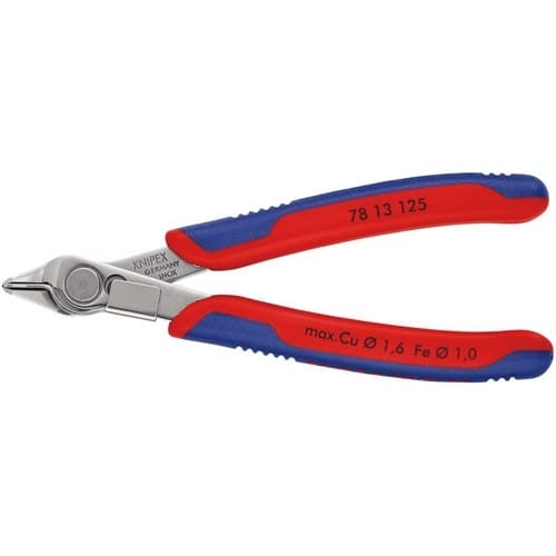 KNIPEX Elektronikseitenschneider Super-Knips® INOX L.125mm Form 1 Facette nein pol.