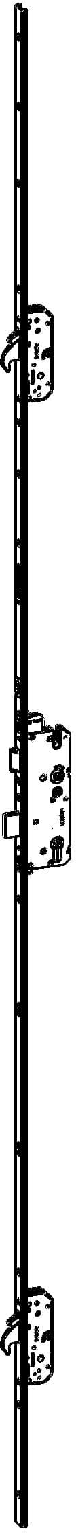WINKHAUS Automatik Mehrfachverriegelung T-AV4D-U2498062 L124P/50 A9 92/8 M2 LSMC,