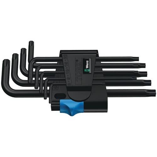 WERA Winkelschraubendrehersatz 967 L 9-tlg.T8-T40 m.HF WERA
