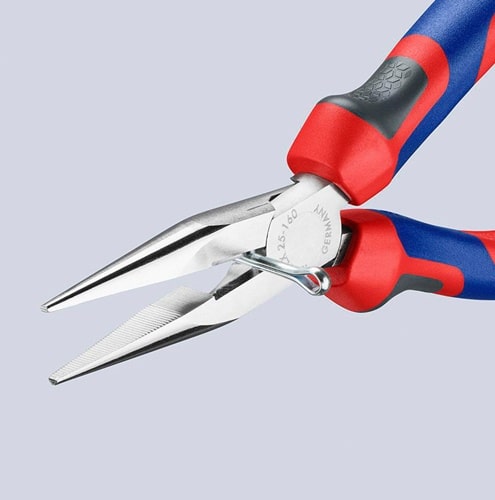 KNIPEX Flachrundzange L.160mm flach/rund ger.Mehrkomp.-Hüllen KNIPEX