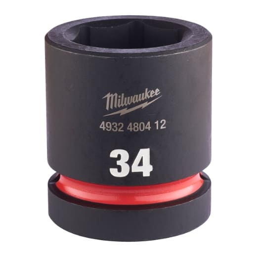 MILWAUKEE 34 x 62 mm SHOCKWAVE Schlagnuss 1" kurz