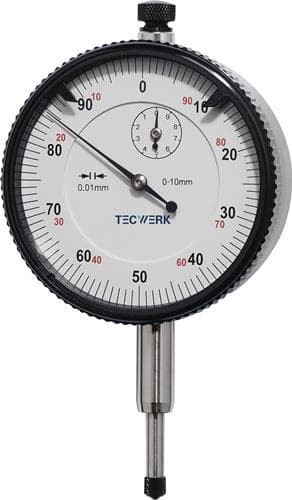 TECWERK Messuhr DIN 878 10mm Abl.0,01mm TECWERK