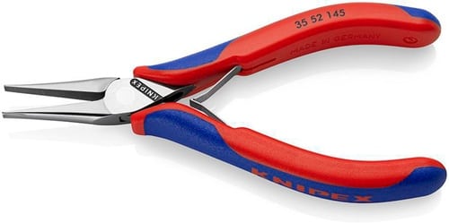 KNIPEX Elektronik-Greifzange Gesamt-L.145mm flachbreite Backen Form 5 Mehrkomp.-Hüllen