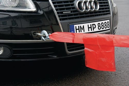 HP AUTOZUBEHÖR Auto-Abschleppseil 4000kg PP elast.Schwerlasthaken/Haken L.400cm HP AUTOZUBEHÖR