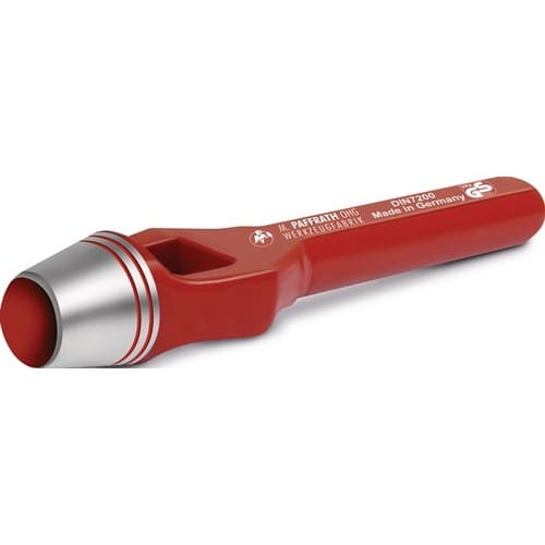 PAFFRATH Henkellocheisen Loch-D.28mm rot PAFFRATH