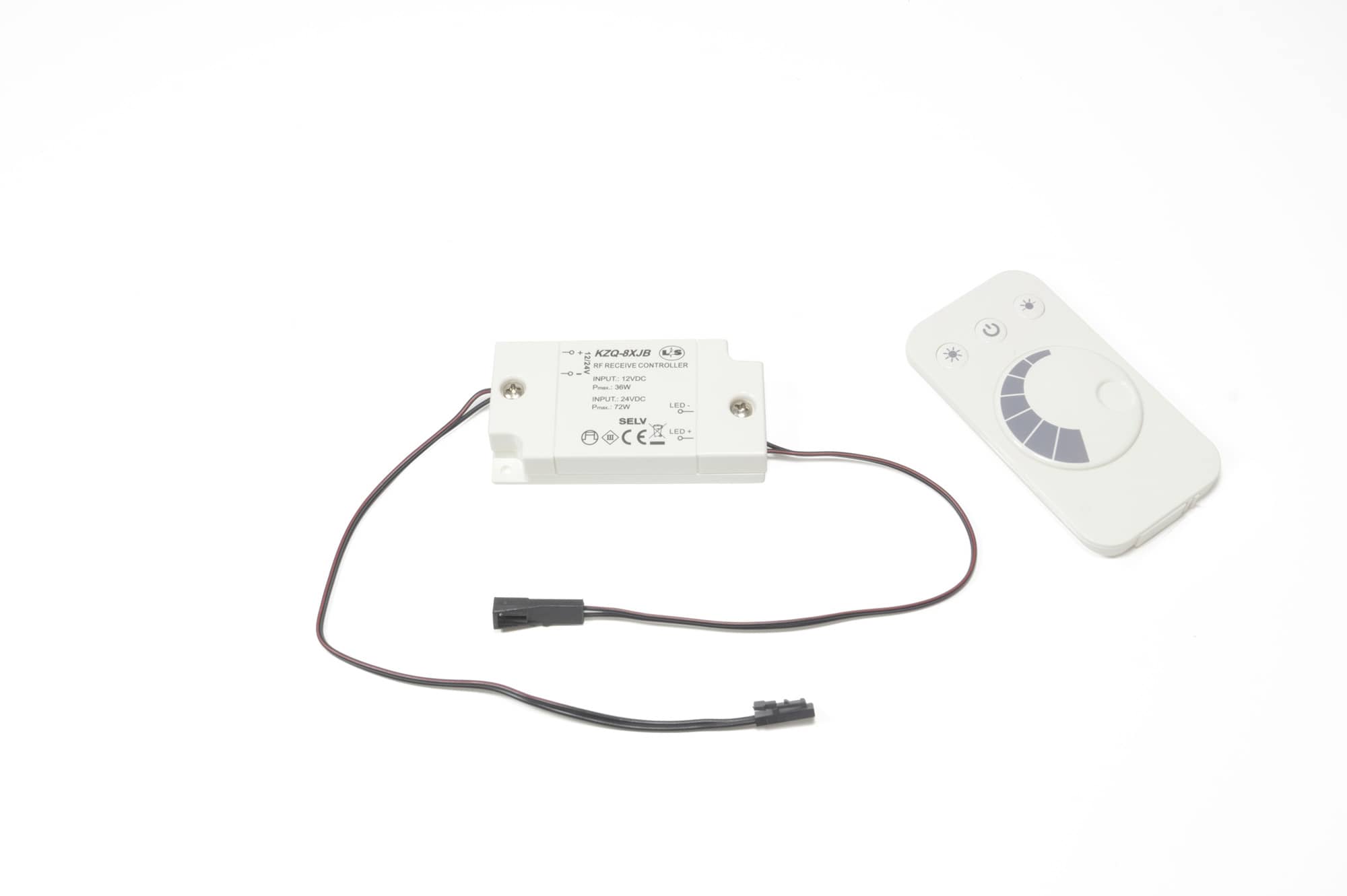 L&S LED Funkdimmer Empfänger und Fernbedienung 24 V max 72 W