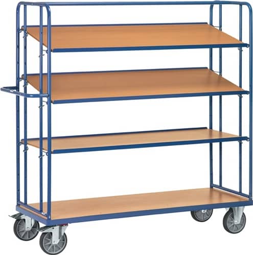 FETRA Etagenwagen L1830xB620xH1800mm Gesamt-Trgf.500kg 4 Etagen