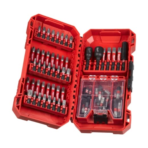 MILWAUKEE 75-tlg. Set in PACKOUT kompatibler Kassette SHOCKWAVE Set Bohren & Schrauben