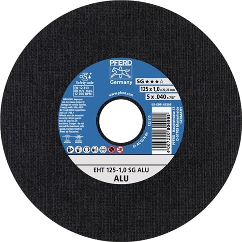 PFERD TOOLS Trennscheibe SG ALU D125x2,4mm gekr.Alu.Bohr.22,23mm PFERD