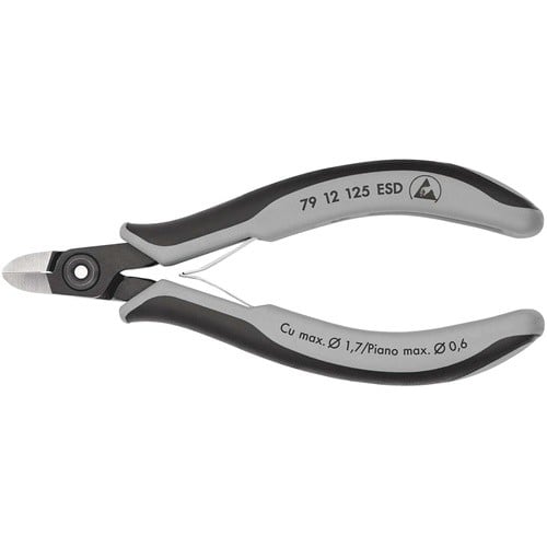 KNIPEX Präzisions-Elektronik-Seitenschneider L.125mm Facette ja,sehr kl.pol.